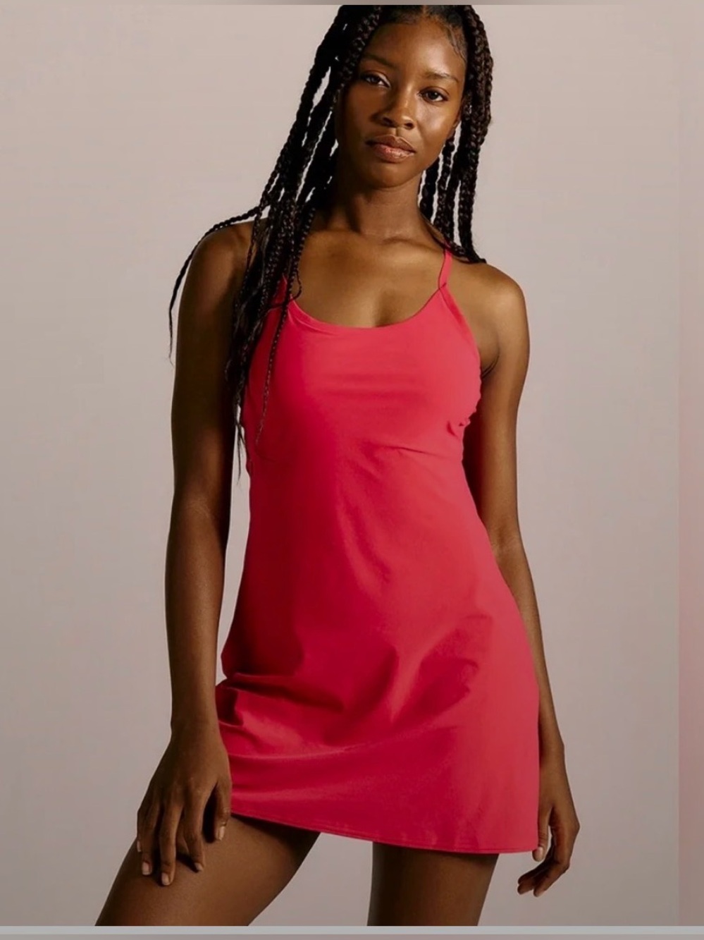 Outdoor Voices Exercise Dress Red Racerback Athletic Tennis Mini Dress M